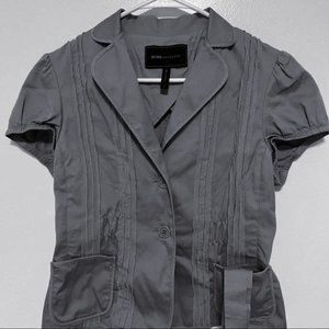 BCBGMaxazria Laila Jacket Blazer, Gray, Size S